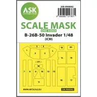   Art Scale Kit B-26B-50 Invader one-sided mask self-adhesive pre-cutted for ICM 1:48 (200-M48082)