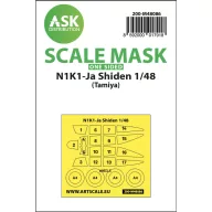   Art Scale Kit N1K1-Ja Shiden one-sided mask self-adhesive pre-cutted for Tamiya 1:48 (200-M48086)