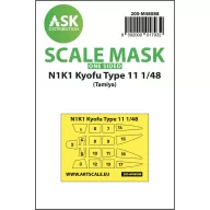   Art Scale Kit N1K1 Kyofu Type 11 one-sided mask self-adhesive pre-cutted for Tamiya 1:48 (200-M48088)