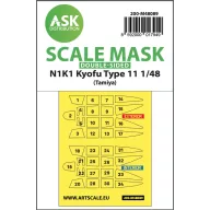   Art Scale Kit N1K1 Kyofu Type 11 double-sided mask self-adhesive pre-cutted for Tamiya 1:48 (200-M48089)