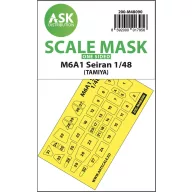   Art Scale Kit M6A1 Seiran one-sided mask self-adhesive pre-cutted for Tamiya 1:48 (200-M48090)