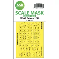   Art Scale Kit M6A1 Seiran double-sided mask self-adhesive pre-cutted for Tamiya 1:48 (200-M48091)