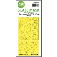   Art Scale Kit Buccaneer S.2C/D double-sided mask self-adhesive, pre-cutted for Airfix 1:48 (200-M48099)