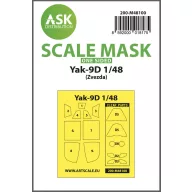   Art Scale Kit Yak-9D one-sided express mask, self-adhesive, pre-cutted for Zvezda 1:48 (200-M48100)