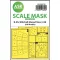 Art Scale Kit B-25J Mitchell one-sided mask self-adhesive pre-cutted for HK Models 1:48 (200-M48108)