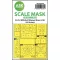 Art Scale Kit B-25J Mitchell double-sided mask self-adhesive pre-cutted for HK Models 1:48 (200-M48109)
