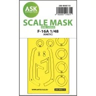   Art Scale Kit F-16A one-sided express mask, self-adhesive and pre-cutted for Kinetic 1:48 (200-M48110)