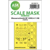   Art Scale Kit Messerschmitt Bf 109G-6 one-sided express mask, self-adhesive and pre-cutted for Tamiya 1:48 (200-M48114)