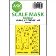   Art Scale Kit Ki-44-II HEI SHOKI one-sided express mask, self-adhesive and pre-cutted for Hasegawa 1:48 (200-M48123)