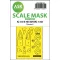 Art Scale Kit Ki-44-II HEI SHOKI one-sided express mask, self-adhesive and pre-cutted for Hasegawa 1:48 (200-M48123)