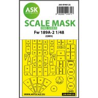   Art Scale Kit Fw 189A-2 one-sided express mask for Great Wall Hobby 1:48 (200-M48135)