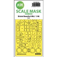   Art Scale Kit Bristol Beaufort Mk.I one-sided express fit mask for ICM 1:48 (200-M48169)