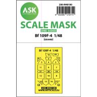   Art Scale Kit Messerschmitt Bf 109F one-sided express mask, self-adhesive and pre-cutted for Eduard 1:48 (200-M48180)