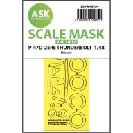  Art Scale Kit P-47D-25RE Thunderbolt one-sided express fit mask for Miniart 1:48 (200-M48184)