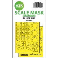   Art Scale Kit Messerschmitt Bf 110E double-sided express fit mask for Eduard 1:48 (200-M48190)