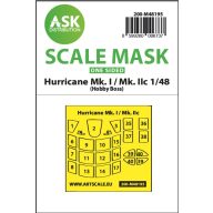   Art Scale Kit Hawker Hurricane Mk.I / Mk.IIc one-sided express fit mask for Hobby Boss 1:48 (200-M48195)