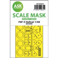   Art Scale Kit F6F-5 Hellcat double-sided express fit mask for Eduard 1:48 (200-M48201)