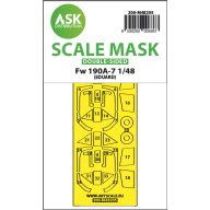   Art Scale Kit Fw 190A-7 double-sided express fit mask for Eduard 1:48 (200-M48205)