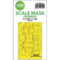   Art Scale Kit P-51B/C Mustang double-sided express fit mask for Eduard 1:48 (200-M48244)