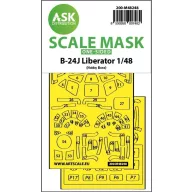   Art Scale Kit B-24J Liberator one-sided express fit mask for Hobby Boss 1:48 (200-M48248)