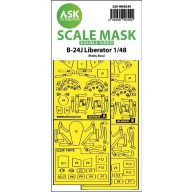   Art Scale Kit B-24J Liberator double-sided express fit mask for Hobby Boss 1:48 (200-M48249)