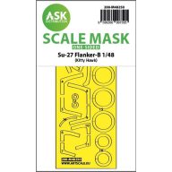   Art Scale Kit Su-27 Flanker-B one-sided express fit mask for Kitty Hawk 1:48 (200-M48250)
