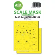   Art Scale Kit Su-17, Su-22 UM3K/UM4 double-sided express fit mask for Kitty Hawk 1:48 (200-M48258)