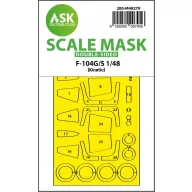   Art Scale Kit F-104G/S double-sided express fit mask for Kinetic 1:48 (200-M48279)
