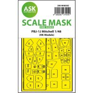   Art Scale Kit PBJ-1J Mitchell one-sided express fit mask for HK Models 1:48 (200-M48302)
