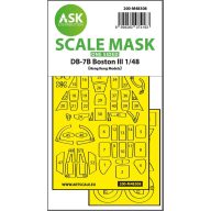   Art Scale Kit DB-7B Boston III one-sided express fit mask for HK Models 1:48 (200-M48308)