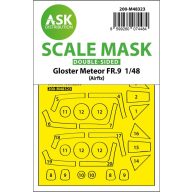   Art Scale Kit Gloster Meteor FR.9 double-sided fit and self adhesive express mask for Airfix 1:48 (200-M48323)
