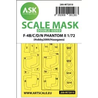   Art Scale Kit F-4B/C/D/N Phantom II double-sided painting mask for Hasegawa / Hobby2000 1:72 (200-M72010)