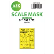   Art Scale Kit Bf 109E one-sided painting mask for AZ Model 1:72 (200-M72028)