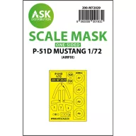   Art Scale Kit P-51D Mustang one-sided painting mask for Airfix 1:72 (200-M72029)
