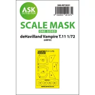   Art Scale Kit deHavilland Vampire T.11 one-sided painting mask for Airfix 1:72 (200-M72031)