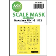   Art Scale Kit Nakajima J1N1-S one-sided painting mask for Hobby2000 / Fujimi 1:72 (200-M72042)