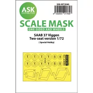   Art Scale Kit SAAB 37 Viggen double seater one-sided painting mask for Special Hobby 1:72 (200-M72046)