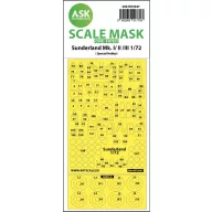   Art Scale Kit Sunderland Mk.I, Mk.II, Mk.III one-sided painting mask for Special Hobby 1:72 (200-M72047)