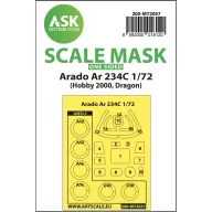   Art Scale Kit Arado Ar 234C one-sided painting express mask for Hobby2000 / Dragon 1:72 (200-M72057)