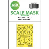   Art Scale Kit Mig-29 9-12 one-sided express mask incl. the rubber mask for Great Wall Hobby 1:72 (200-M72078)