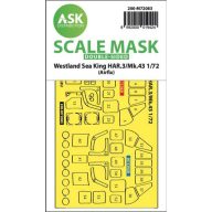   Art Scale Kit Westland Sea King HAR.3 / Mk.43 double-sided express fit mask for Airfix 1:72 (200-M72083)