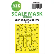   Art Scale Kit Messerschmitt Me 410A-1/U2 & U4 one-sided express fit mask for Airfix 1:72 (200-M72087)