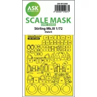   Art Scale Kit Stirling Mk.III one-sided express fit mask for Italeri 1:72 (200-M72088)