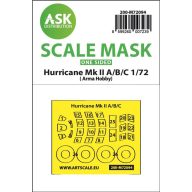   Art Scale Kit Hawker Hurricane Mk.II A/B/C one-sided fit express mask for Arma Hobby 1:72 (200-M72094)