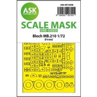   Art Scale Kit Bloch MB.210 one-sided fit express mask for Special Hobby 1:72 (200-M72098)