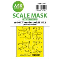   Art Scale Kit A-10C Thunderbolt II double-sided fit express mask for Great Wall Hobby 1:72 (200-M72100)