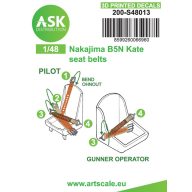   Art Scale Kit B5N Kate seat belts - 3D printed decals by ASK 1:48 (200-S48013)