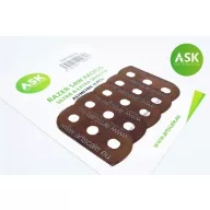   Art Scale Kit ASK Razor Saw Radius - ultra & extra smooth asymmetric 100/65 teeth 5 pc. (200-T0016)