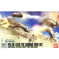 Bandai HGUC 1/144 MS-06 ZAKU THE GROUND WAR SET 62835