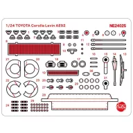   NUNU-BEEMAX TOYOTA Corolla Levin AE92, Grade UP Parts 1:24 (NE24025)